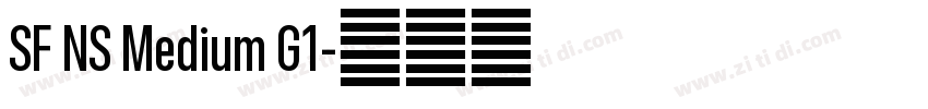SF NS Medium G1字体转换